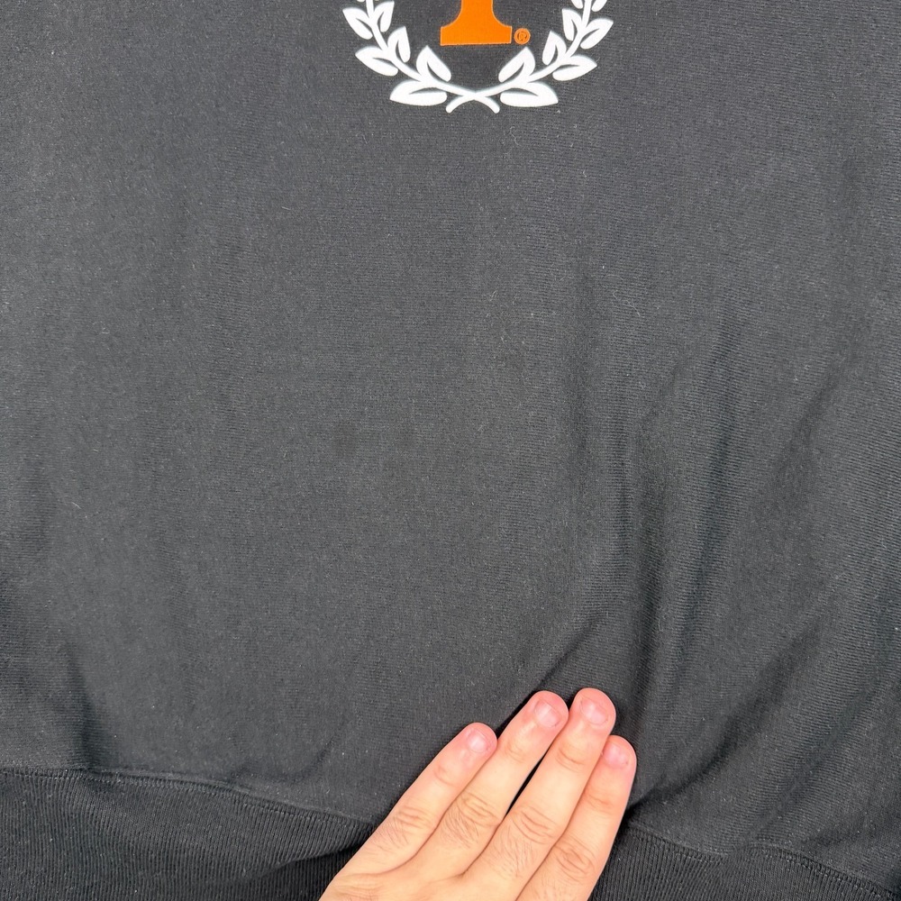 Vintage Tennessee Volunteers Crewneck Sweatshirt Mens Large Black Pullover - Picture 3 of 9